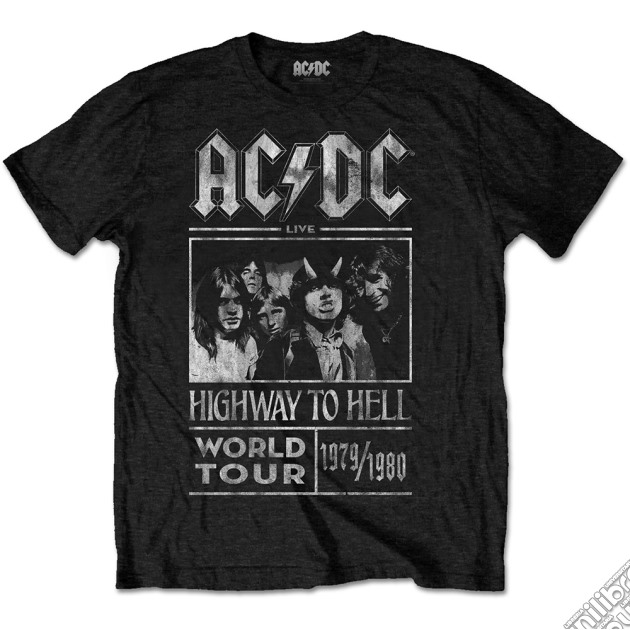 Ac/Dc Men'S Special Edition Tee: Highway To Hell World Tour 1979/1980 (Small) gioco