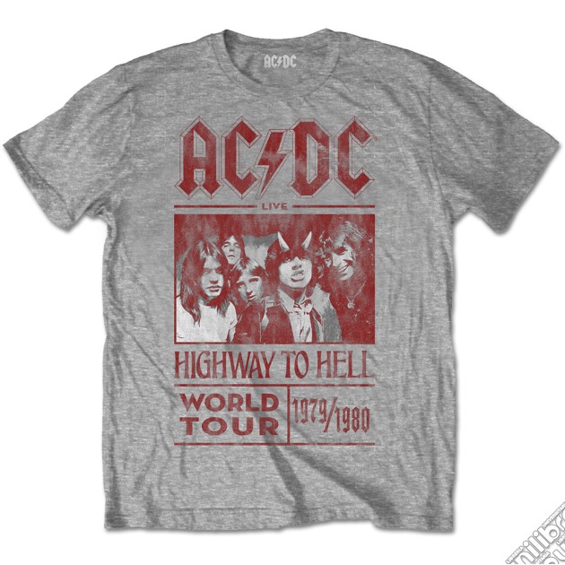 Ac/Dc: Highway To Hell World Tour 1979 / 1980 Special Edition Grey (T-Shirt Unisex Tg. XL) gioco
