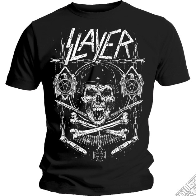 Slayer: Skull & Bones Revised (T-Shirt Unisex Tg. L) gioco di Rock Off