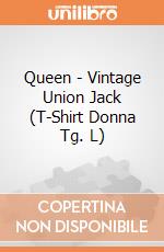 Queen - Vintage Union Jack (T-Shirt Donna Tg. L) gioco di Rock Off
