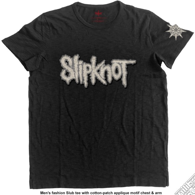 Slipknot: Logo & Star (T-Shirt Unisex Tg. M) gioco di Rock Off