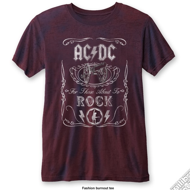 Ac/Dc - Cannon Swig Blue Red (T-Shirt Unisex Tg. S) gioco di Rock Off