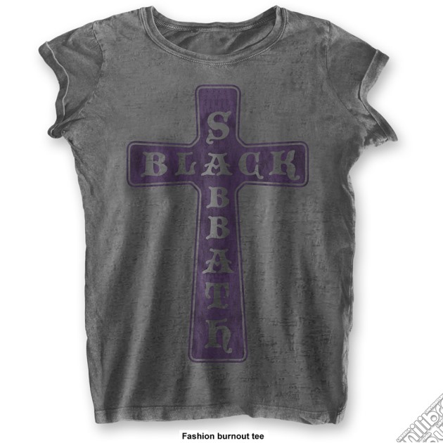 Black Sabbath: Vintage Cross (T-Shirt Donna Tg. L) gioco