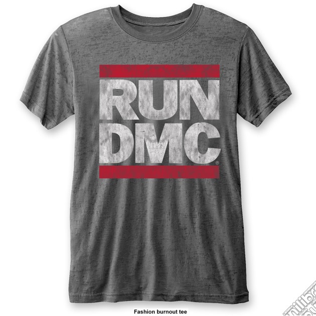 Run Dmc: Dmc Logo Grey (T-Shirt Unisex Tg. S) gioco di Rock Off