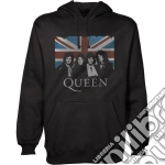 Queen: Rock Off - Vintage Union Jack (Felpa Con Cappuccio Unisex Tg. 2XL) giochi