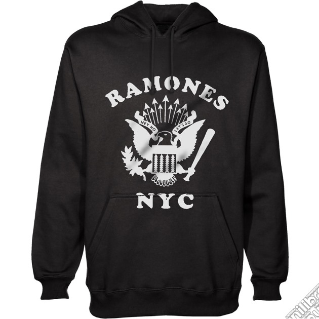 Ramones - Retro Eagle New York City (Felpa Con Cappuccio Unisex Tg. S) gioco