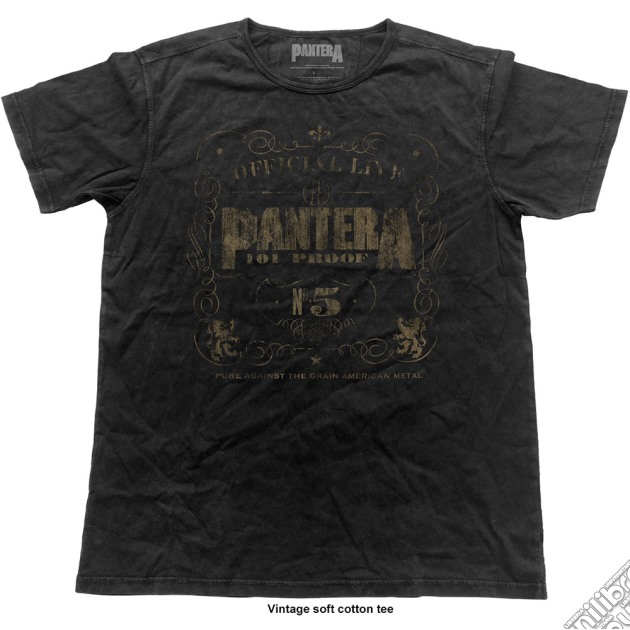 Pantera - 101% Proof (Vintage Finish) (T-Shirt Unisex Tg. S) gioco