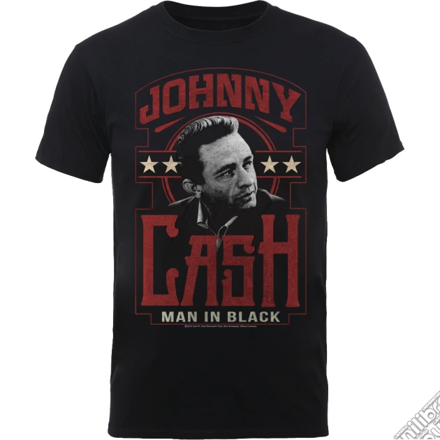 Johnny Cash: Man In Black (T-Shirt Unisex Tg. M) gioco di Rock Off