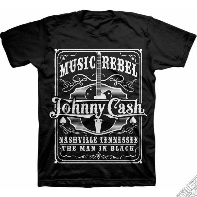Johnny Cash: Music Rebel (T-Shirt Unisex Tg. S) gioco di Rock Off