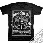 Johnny Cash Men'S Tee: Music Rebel (T-Shirt Unisex Tg. S) giochi