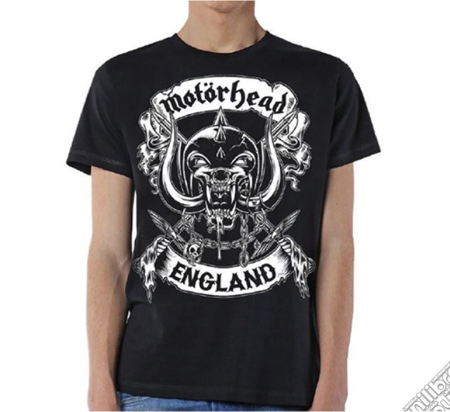 Motorhead - Crossed Swords England Crest (T-Shirt Unisex Tg. S) gioco di Rock Off