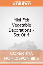 Mini Felt Vegetable Decorations - Set Of 4 giochi