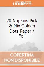 20 Napkins Pick & Mix Golden Dots Paper / Foil gioco