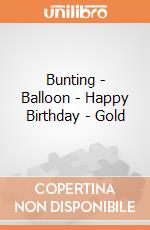 Bunting - Balloon - Happy Birthday - Gold gioco