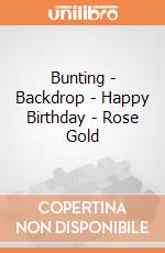Bunting - Backdrop - Happy Birthday - Rose Gold gioco