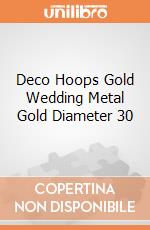 Deco Hoops Gold Wedding Metal Gold Diameter 30 gioco