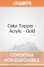 Cake Topper - Acrylic - Gold gioco