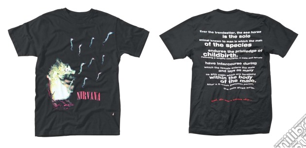 Nirvana - Black Neon Seahorse (T-Shirt Unisex Tg. XL) gioco