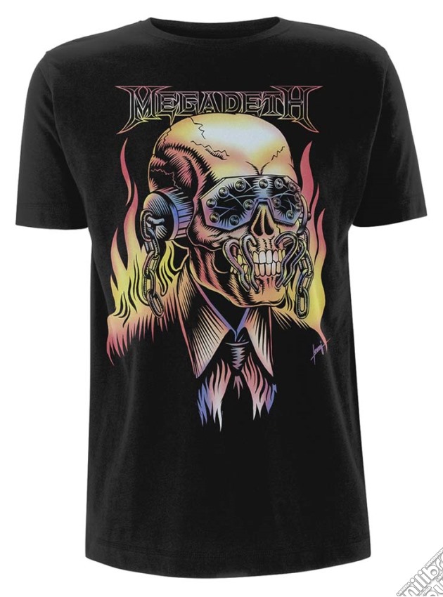 Megadeth - Flaming Vic (T-Shirt Unisex Tg. L) gioco