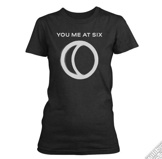 You Me At Six: Half Moon T-Shirt, Girlie Womens: 12 gioco di PHM