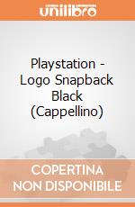 Playstation - Logo Snapback Black (Cappellino) gioco