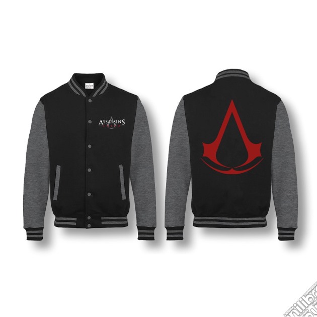 Assassin'S Creed - Red Logo Black/Anthracite Melange (Giacca College Tg. L) gioco