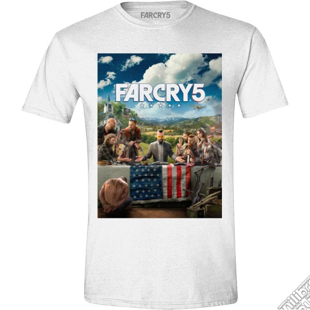 Far Cry 5 - Cover White (T-Shirt Unisex Tg. S) gioco