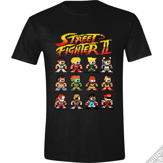 Street Fighter II - Characters Black (T-Shirt Unisex Tg. M) gioco