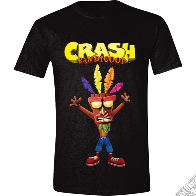 Crash Bandicoot - Aku Aku Black (T-Shirt Unisex Tg. S) gioco