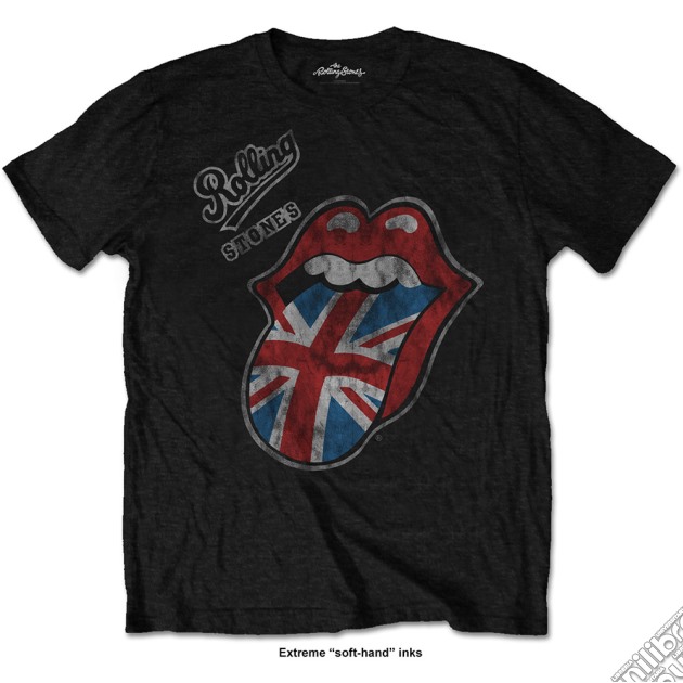 Rolling Stones (The) - Vintage British Tongue (T-Shirt Unisex Tg. M) gioco