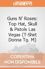 Guns N' Roses: Top Hat, Skull & Pistols Las Vegas (T-Shirt Donna Tg. M) gioco