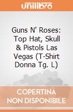 Guns N' Roses: Top Hat, Skull & Pistols Las Vegas (T-Shirt Donna Tg. L) gioco