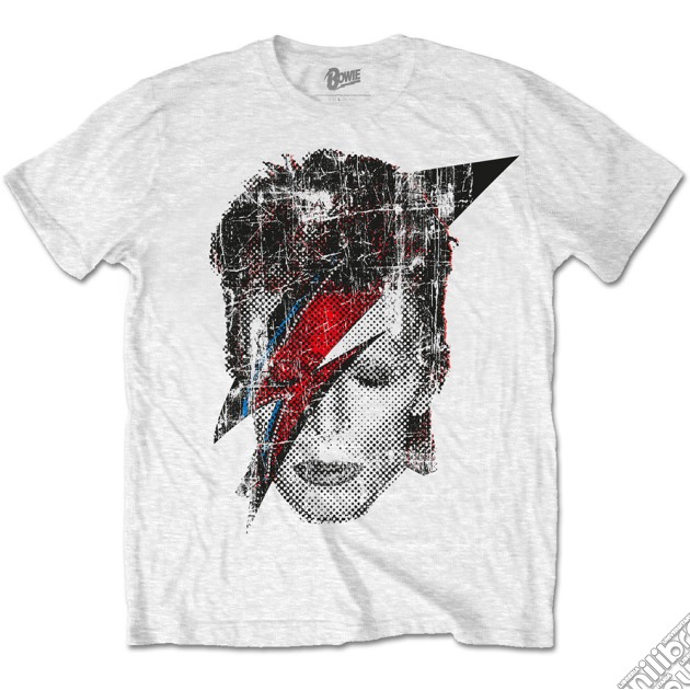 David Bowie: Halftone Flash Face (T-Shirt Unisex Tg. S) gioco