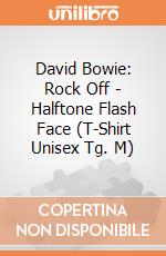 David Bowie: Rock Off - Halftone Flash Face (T-Shirt Unisex Tg. M) giochi