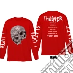 Young Thug: Thugger Skull (Back & Sleeve Print) (Maglia Manica Lunga Unisex Tg. 2XL) giochi