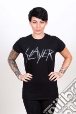 Slayer: Scratchy Logo Black (T-Shirt Donna Tg. 2XL)