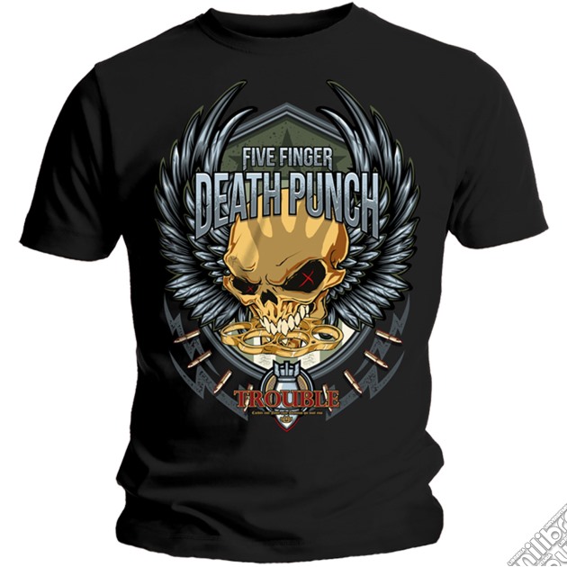 Five Finger Death Punch: Trouble (T-Shirt Unisex Tg. L) gioco