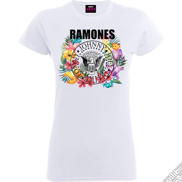 Ramones: Circle Flowers (T-Shirt Donna Tg. S) gioco