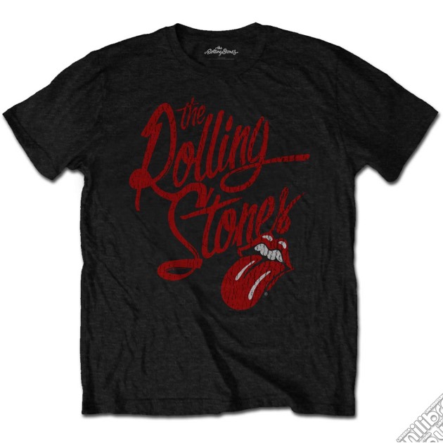 Rolling Stones (The): Script Logo (Soft-Hand Inks) (T-Shirt Unisex Tg. S) gioco