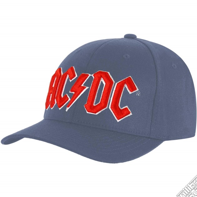 Ac/Dc: Baseball Red Logo (Denim Blue) (Cappellino) gioco
