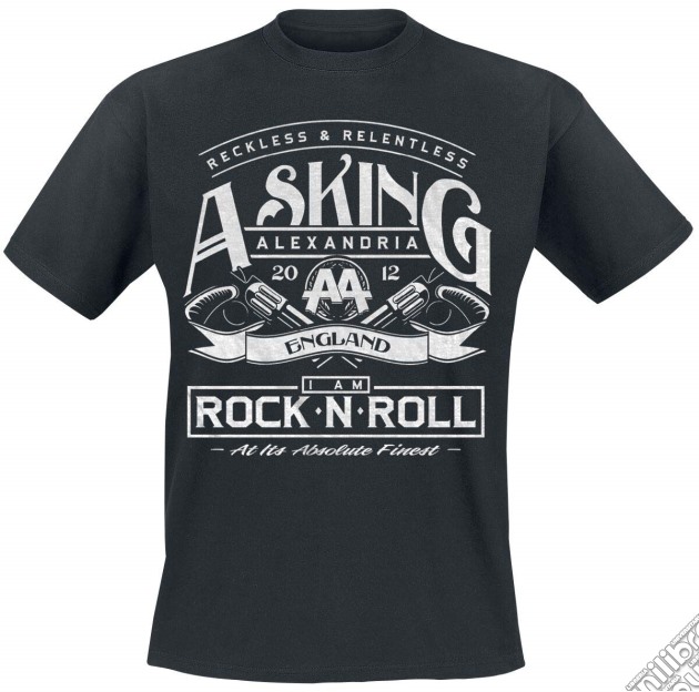 Asking Alexandria Men'S Tee: Rock N' Roll (Retail Pack) (Medium) gioco