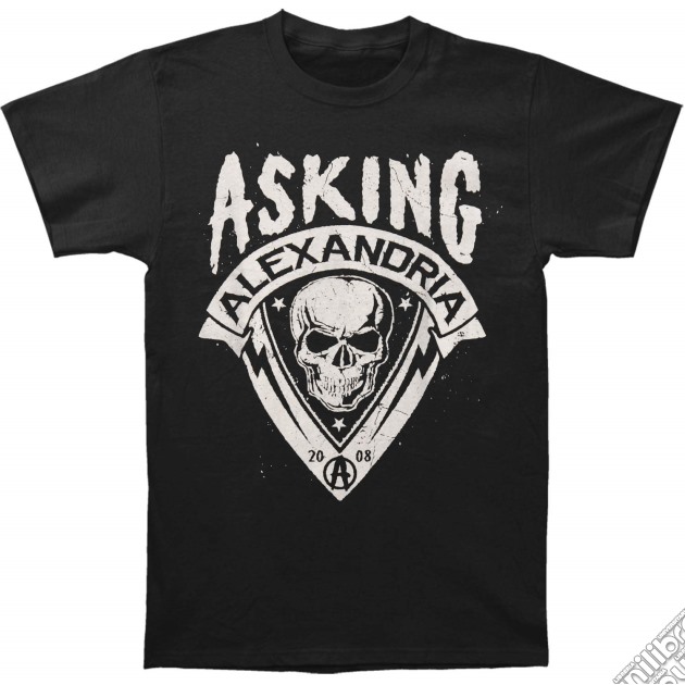 Asking Alexandria Men'S Tee: Skull Shield (Retail Pack) (X-Large) gioco