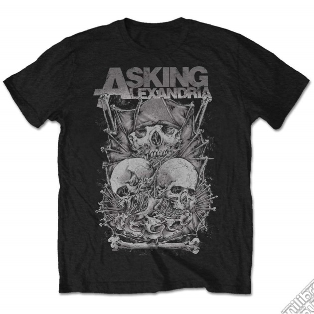 Asking Alexandria Men'S Tee: Skull Stack (Retail Pack) (Small) gioco