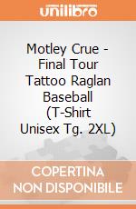 Motley Crue - Final Tour Tattoo Raglan Baseball (T-Shirt Unisex Tg. 2XL) gioco