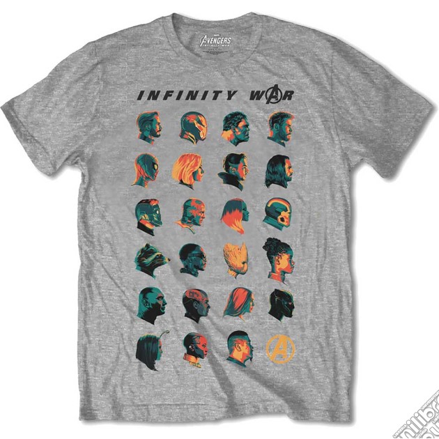 Marvel Comics - Avengers Infinity War Head Profiles (T-Shirt Unisex Tg. XL) gioco