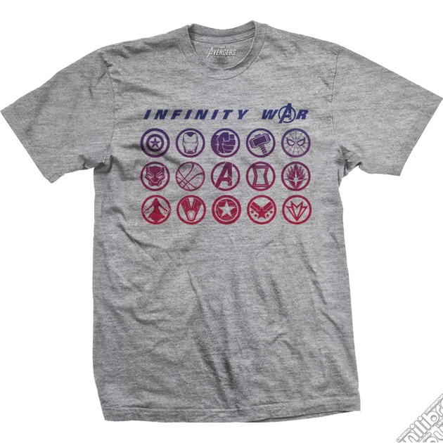 Marvel Comics - Avengers Infinity War All Icons Blend (T-Shirt Unisex Tg. L) gioco