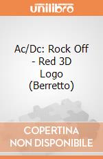 Ac/Dc: Rock Off - Red 3D Logo (Berretto) giochi