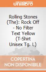 Rolling Stones (The): Rock Off - No Filter Text Yellow (T-Shirt Unisex Tg. L) giochi