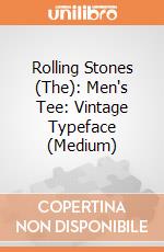 Rolling Stones (The): Men's Tee: Vintage Typeface (Medium) gioco