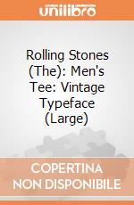Rolling Stones (The): Men's Tee: Vintage Typeface (Large) gioco